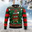 Too Cute For The Naughty List Ugly Christmas Sweater, Too Cute For The Naughty List 3D All Over Printed Sweater