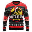 T-Rex Santa Claws Ugly Christmas Sweater, T-Rex Santa Claws 3D All Over Printed Sweater