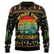 Cactus What The Fucculent Ugly Christmas Sweater, Cactus What The Fucculent 3D All Over Printed Sweater