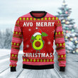 Avocado Avo Merry Christmas Ugly Christmas Sweater, Avocado Avo Merry Christmas 3D All Over Printed Sweater