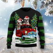 Merry Christmas Bulldog Ugly Christmas Sweater, Merry Christmas Bulldog 3D All Over Printed Sweater