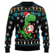 Dinosaur Ugly Christmas Sweater, Dinosaur 3D All Over Printed Sweater