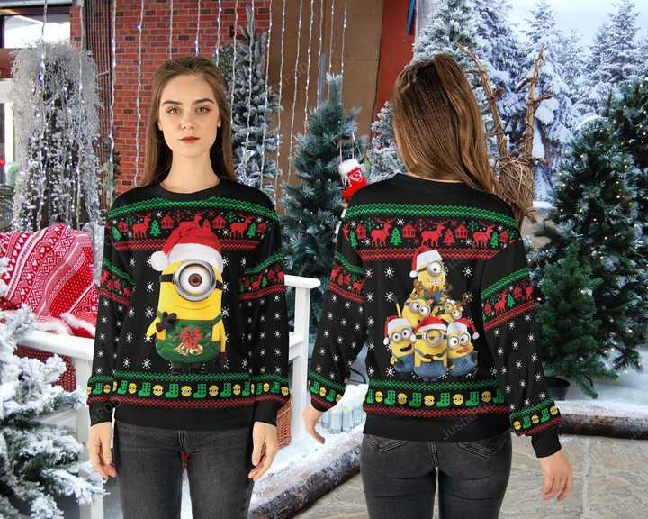Merry Christmas Minionn 3D Full Printing Sweater