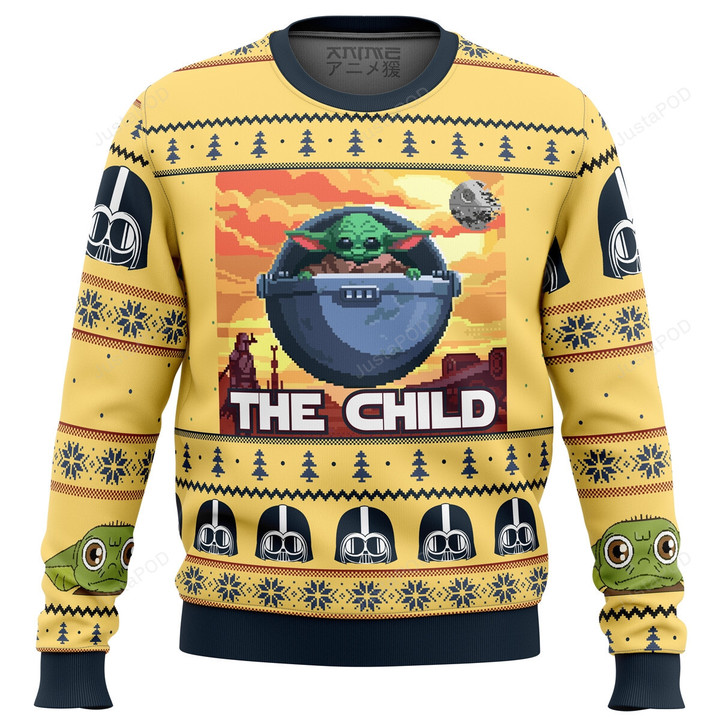 Baby Yoda the Child Mandalorion Star Wars Ugly Christmas Sweater