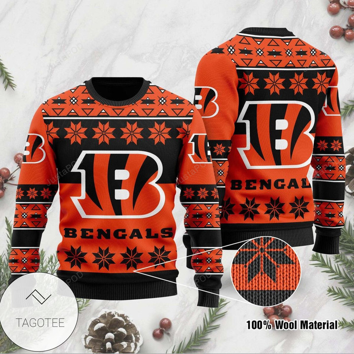 NFL Cincinnati Bengals Ugly Christmas Sweater Holiday Party
