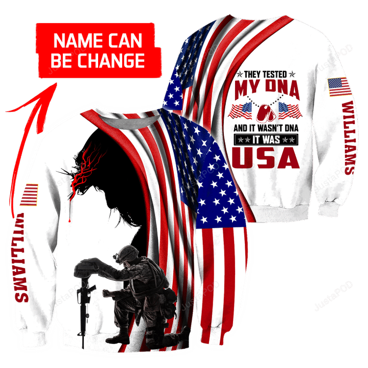 Personalized It Was USA 3D All Over Printed Custom Name Ugly Sweater
