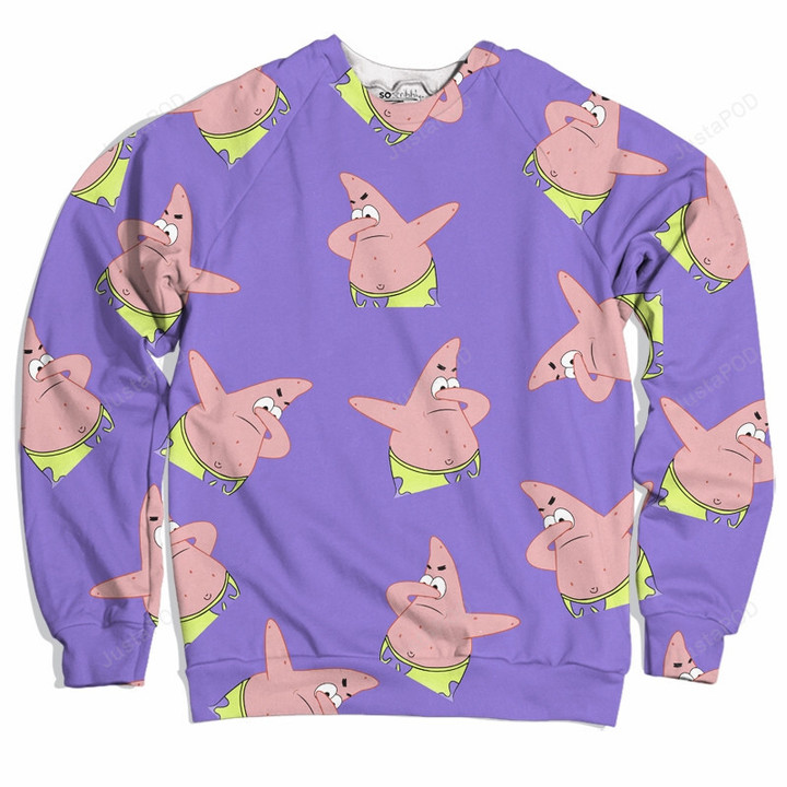 Dabbing Patrick Ugly Christmas Sweater, All Over Print Sweatshirt