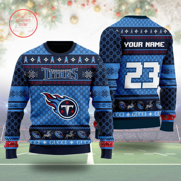 Tennessee Titans Gucci Ugly Christmas Sweater