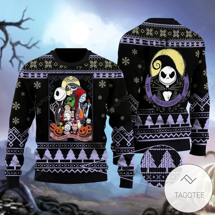 New 2021 Nightmare Before Christmas Holiday Ugly Sweaters