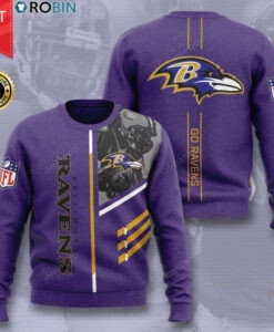 Baltimore Ravens Ugly Christmas Sweater, All Over Print Sweatshirt