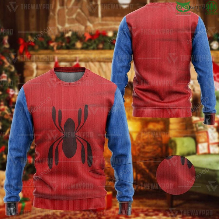 Homemade Spiderman Imitation  Ugly Sweater