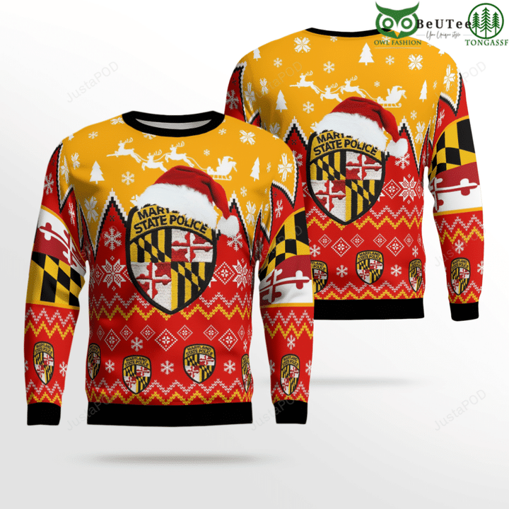 Maryland State Police Christmas Ugly Sweater