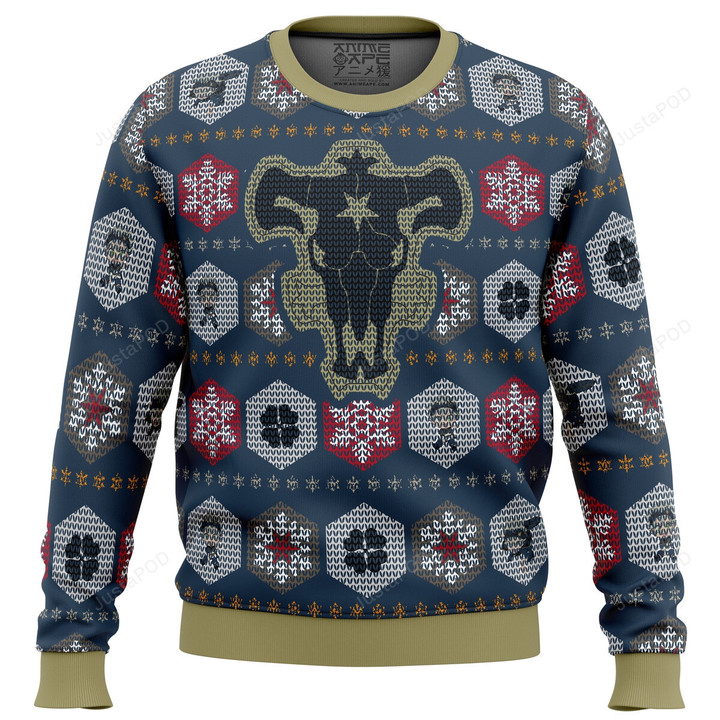 Asta Black Clover Ugly Sweater