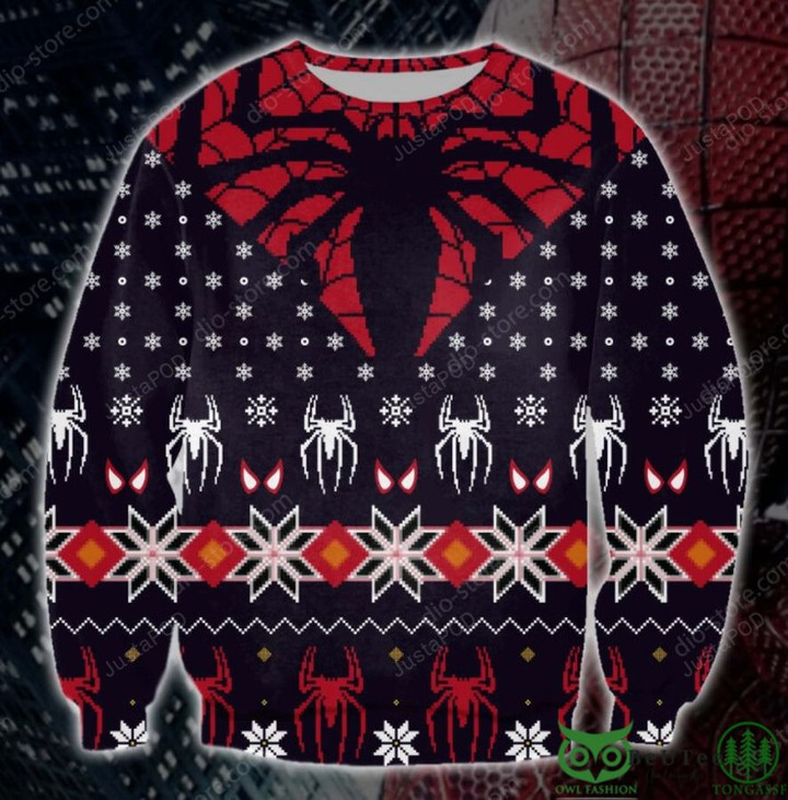 Spider-Man Symbol 3D Christmas Ugly Sweater