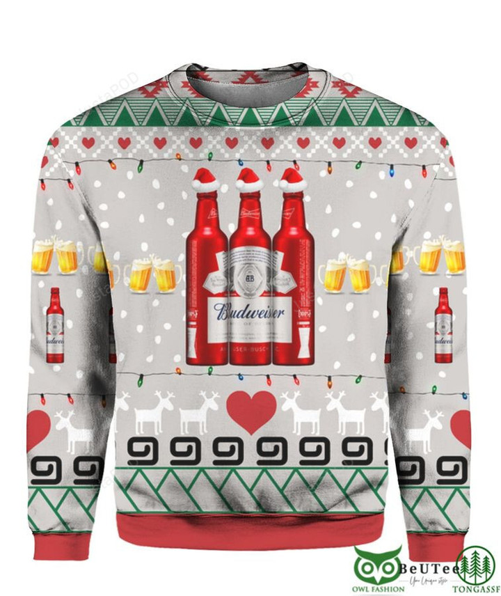 Budweiser Beer Red Ugly Sweater
