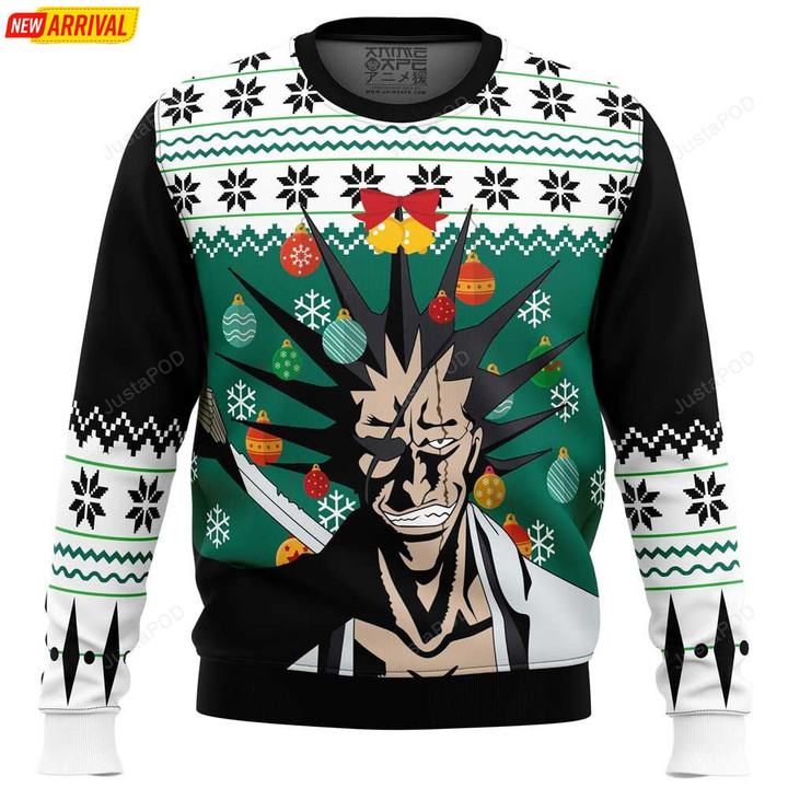 Kenpachi Zaraki Bleach Ugly Christmas Sweater