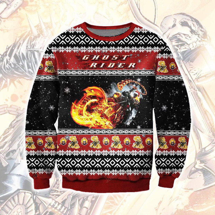 Ghost Rider Ugly Christmas Sweater