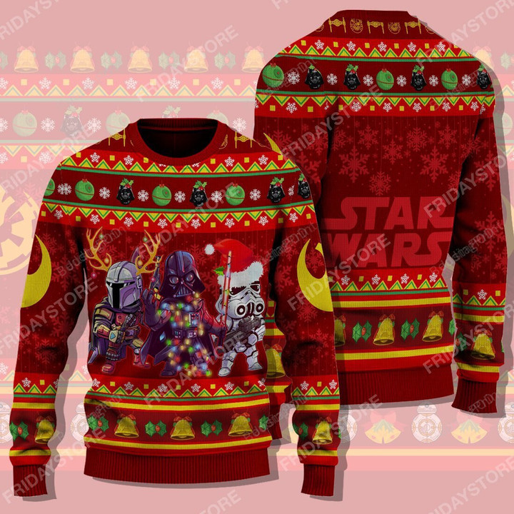 D.Vader Trooper Mandalorian Ugly Christmas Sweater