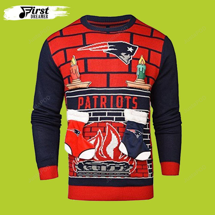 Socks New England Patriots Ugly Christmas Sweater