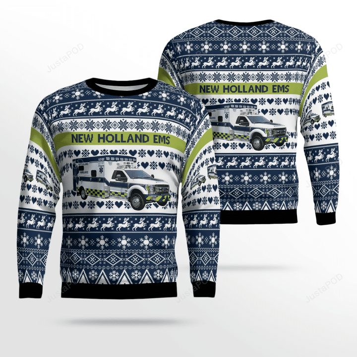 Pennsylvania New Holland EMS Ugly Christmas Sweater