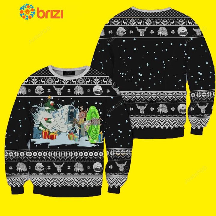 Monster Horror Rick And Morty Ugly Christmas Sweater