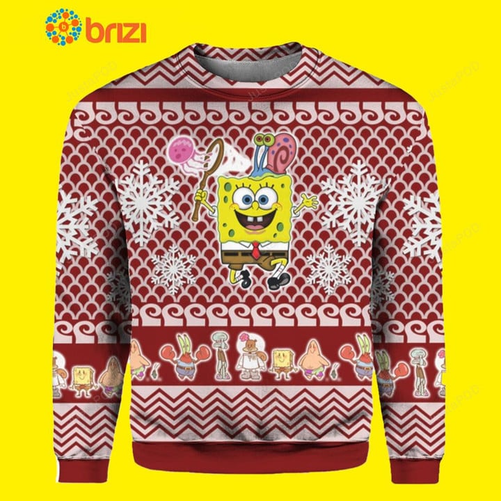 Spongebob Squarepants Ugly Christmas Sweater