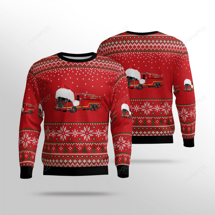 New Jersey Newark Fire Department Ugly Christmas Sweater