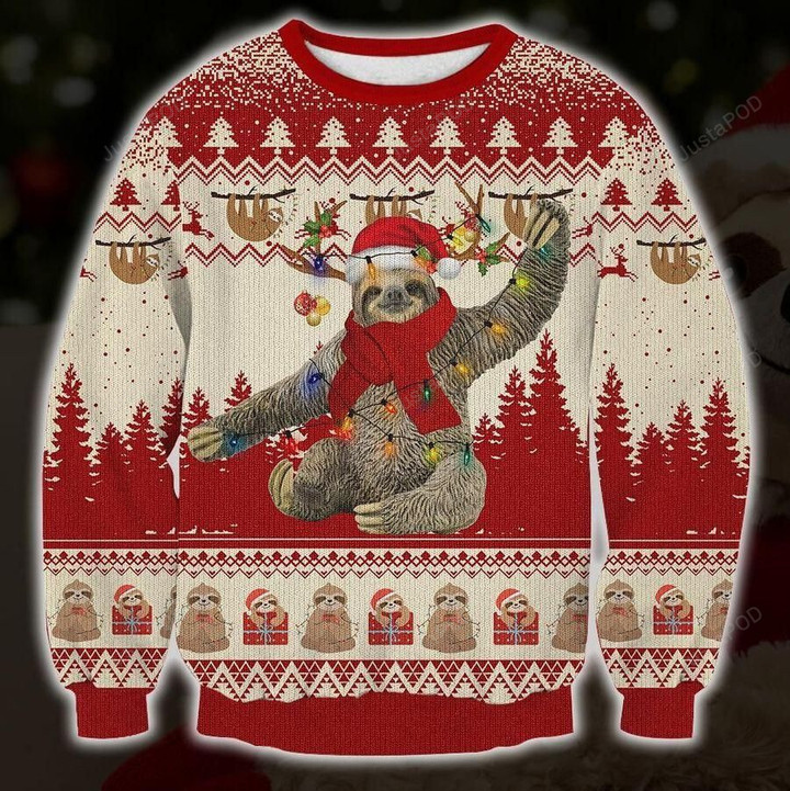Cute Sloth Ugly Christmas Sweater