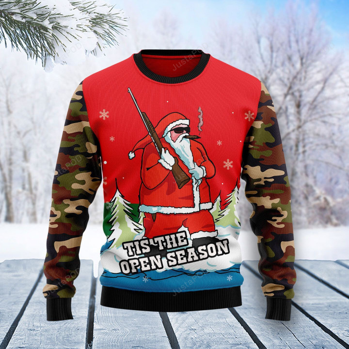 Hunting Santa Ugly Christmas Sweater