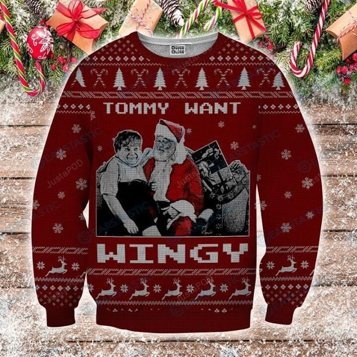 Tommy Want Wingy Tommy Boy Ugly Christmas Sweater