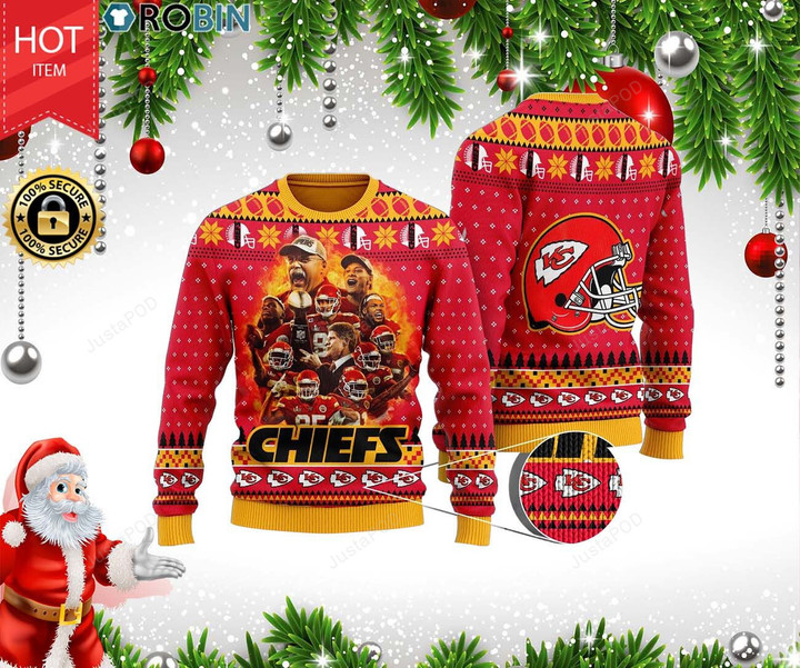 The Kansas City Chiefs Legion of Zoom Ugly Christmas Sweater