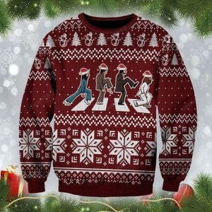 The Beatles Abbey Road Monty Python Ugly Christmas Sweater