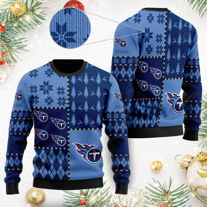 Tennessee Titans For Fans Ugly Christmas Sweater