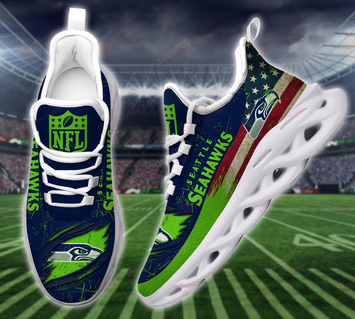 NFL Seattle Seahawks White Max Soul Shoes