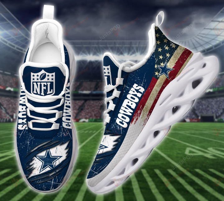 NFL Dallas Cowboys White Max Soul Shoes