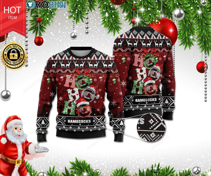 South Carolina Gamecocks Ho Ho Ho Ugly Christmas Sweater