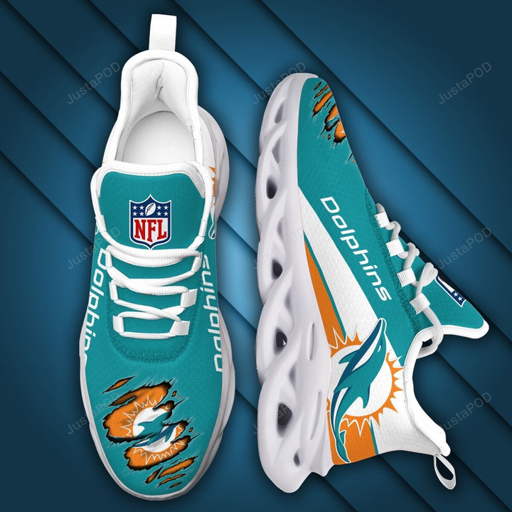 NFL Miami Dolphins Running Sports Max Soul Shoes