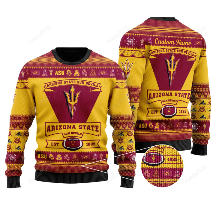 Arizona State Sun Devils Football Team Ugly ChristmasSweater