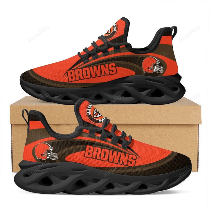 NFL Cleveland Browns Running Sports Max Soul Shoes