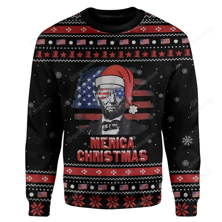 Abraham Lincoln Ugly Christmas Sweater