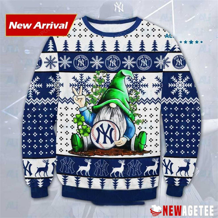 Gnome New York Yankees Ugly Christmas Sweater