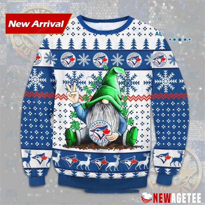 Gnome Toronto Blue Jays Ugly Christmas Sweater