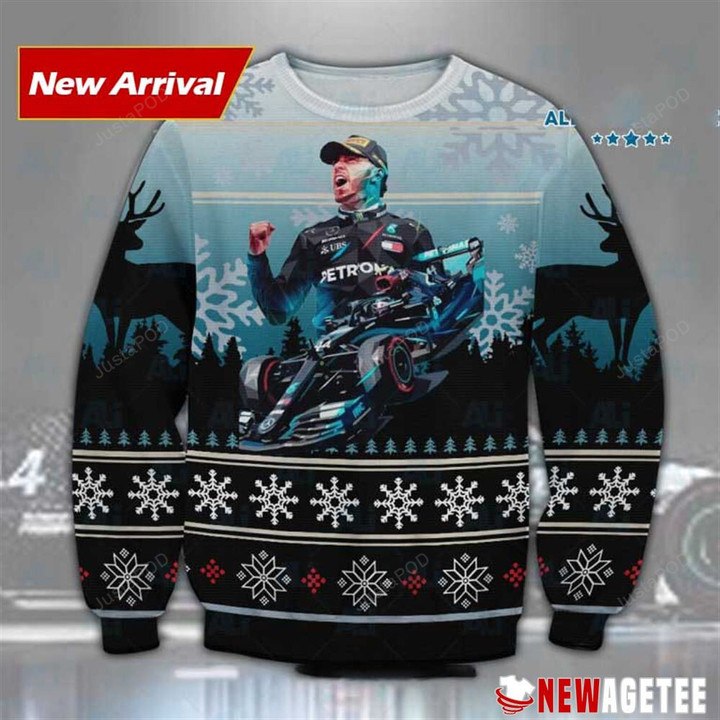 Lewis Hamilton F1 Racing Ugly Christmas Sweater