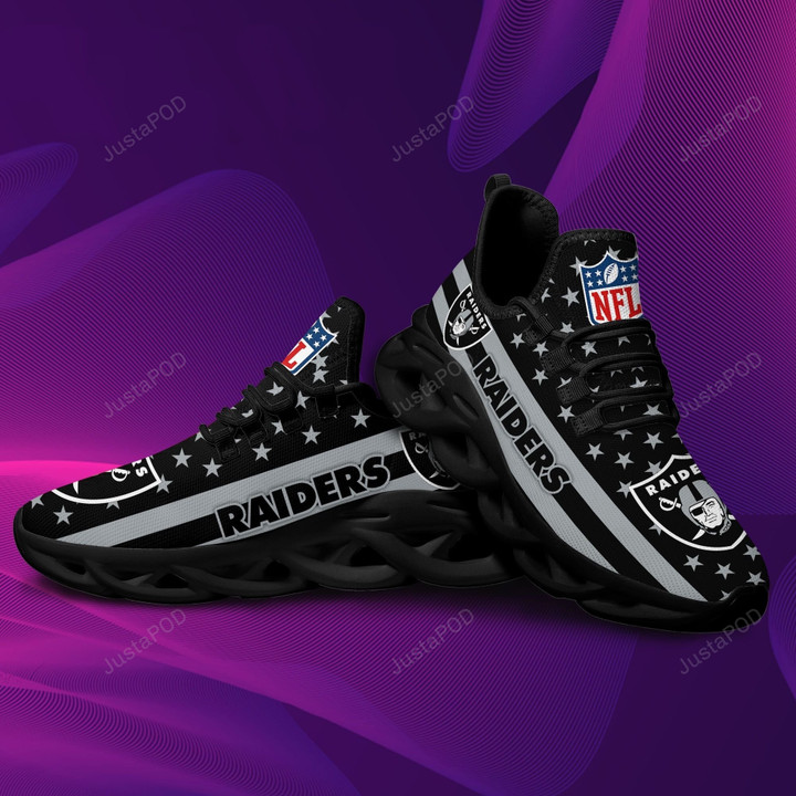 NFL Las Vegas Raiders Running Sports Max Soul Shoes