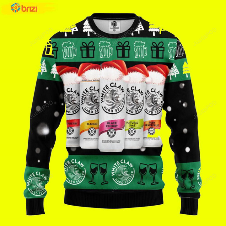 White Claw Beer Amazing Gift Idea Ugly Christmas Sweater