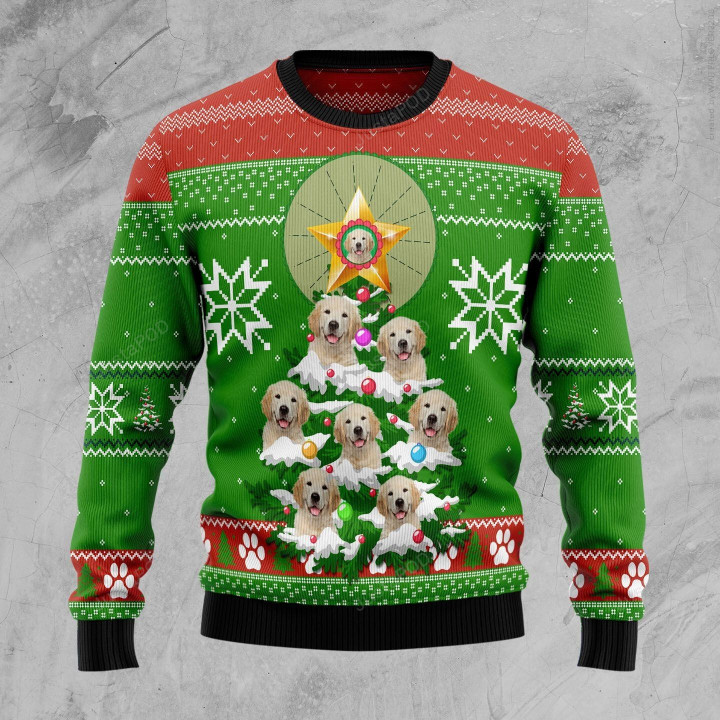Labrador Retriever Pine Ugly Christmas Sweater