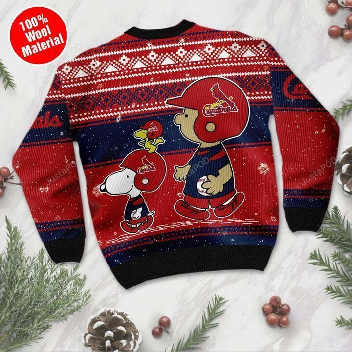 Snoopy And Charlie Brown St Louis Cardinals Ugly ChristmasSweater
