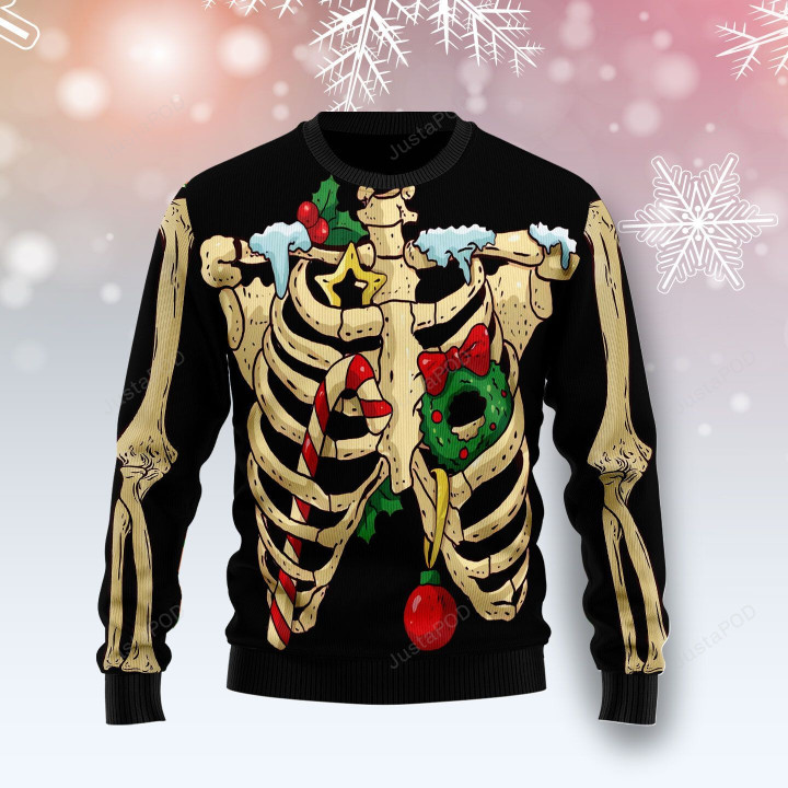 Skeleton Ugly Christmas Sweater