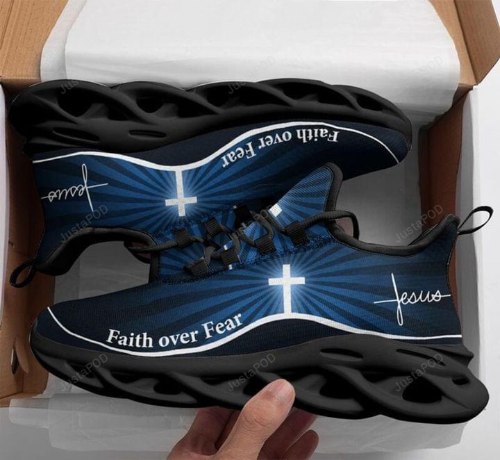 Bible Quotes Faith Over Fear Jesus Lovers Max Soul Shoes, Light Sports Shoes