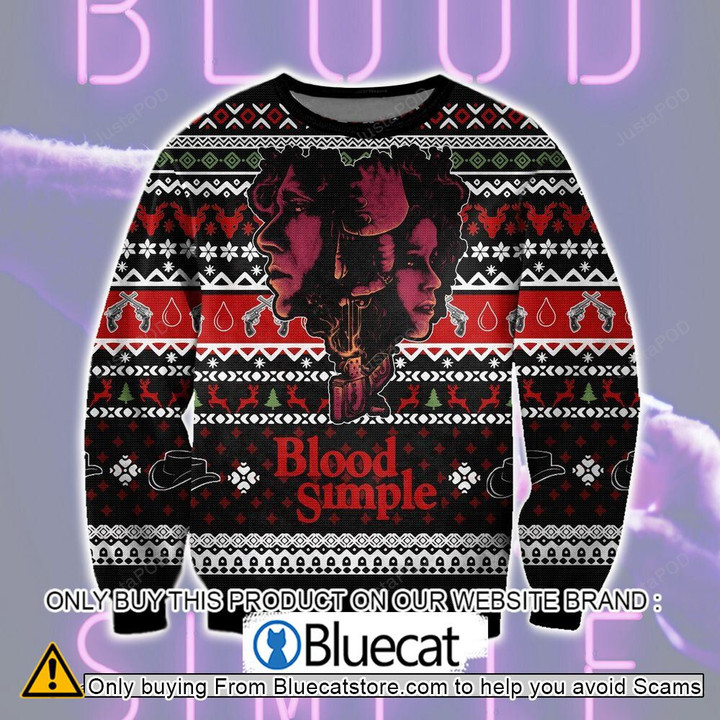 Blood Simple Ugly Christmas Sweater